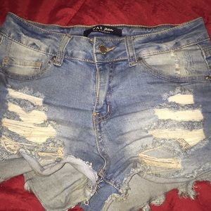 denim shorts